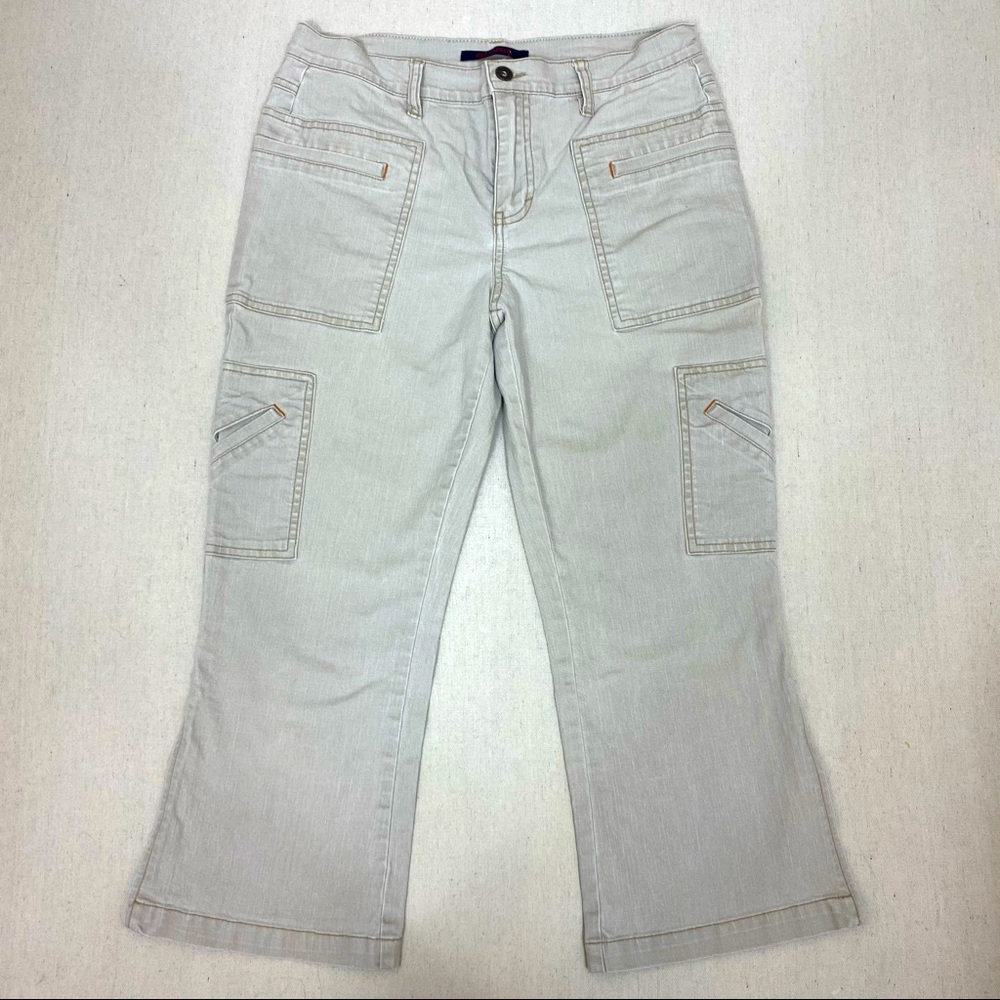 Gloria Vintage Y2K Cropped Gray Jeans